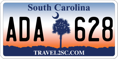 SC license plate ADA628