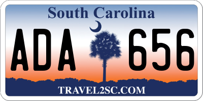 SC license plate ADA656