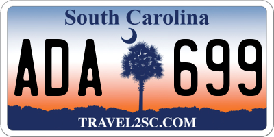 SC license plate ADA699