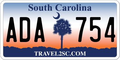 SC license plate ADA754