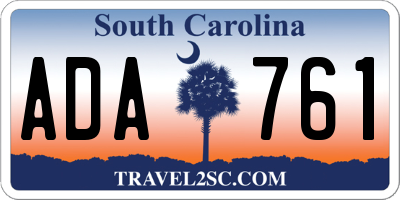 SC license plate ADA761