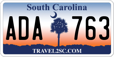 SC license plate ADA763
