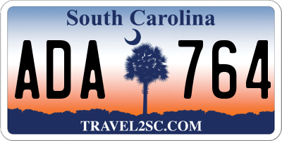 SC license plate ADA764