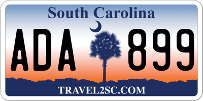 SC license plate ADA899