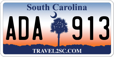 SC license plate ADA913