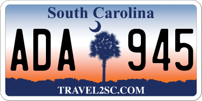 SC license plate ADA945