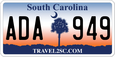 SC license plate ADA949