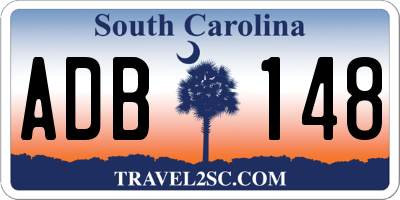 SC license plate ADB148