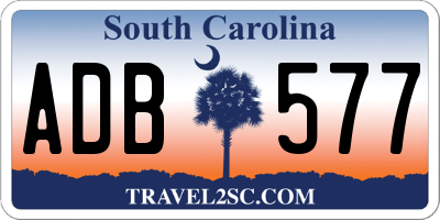SC license plate ADB577