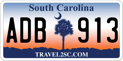 SC license plate ADB913