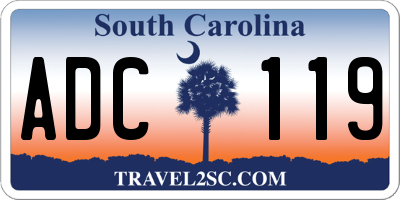 SC license plate ADC119