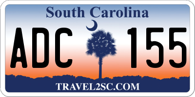 SC license plate ADC155
