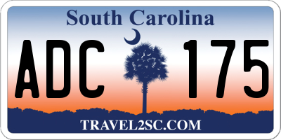 SC license plate ADC175
