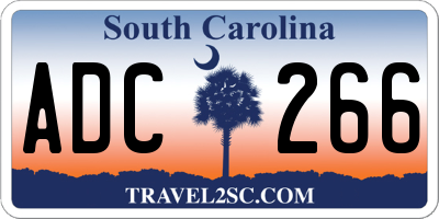 SC license plate ADC266