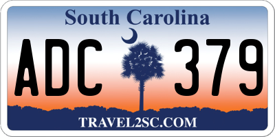 SC license plate ADC379