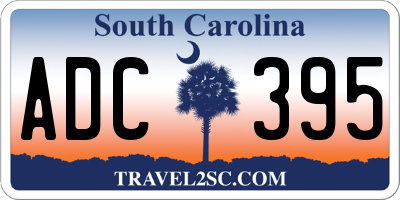 SC license plate ADC395