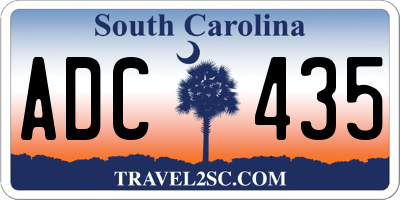 SC license plate ADC435