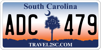 SC license plate ADC479