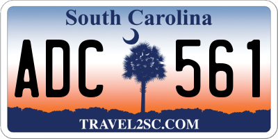 SC license plate ADC561