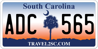 SC license plate ADC565