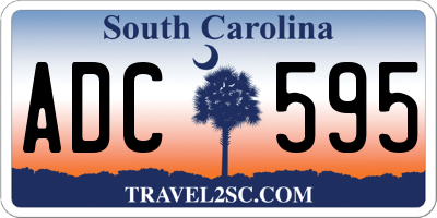 SC license plate ADC595