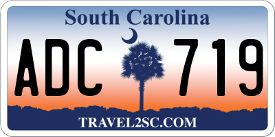 SC license plate ADC719