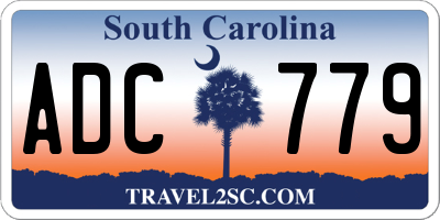 SC license plate ADC779