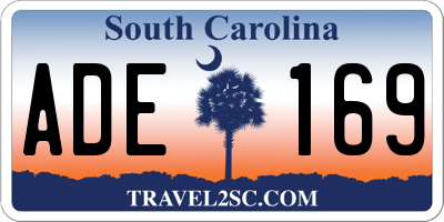 SC license plate ADE169