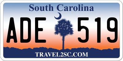 SC license plate ADE519