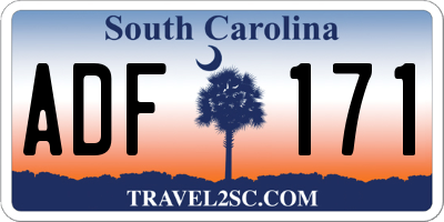 SC license plate ADF171