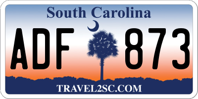 SC license plate ADF873