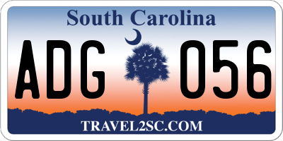 SC license plate ADG056
