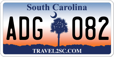 SC license plate ADG082