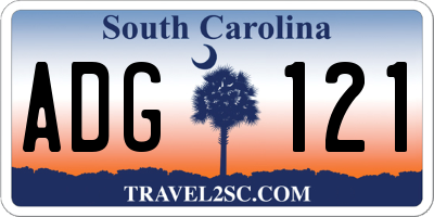 SC license plate ADG121