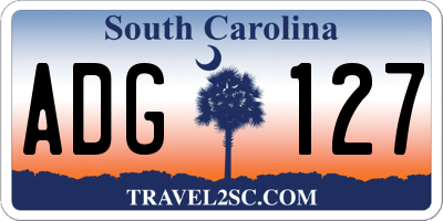 SC license plate ADG127