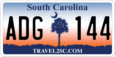 SC license plate ADG144