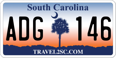 SC license plate ADG146