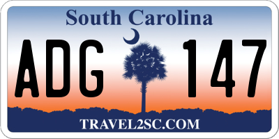 SC license plate ADG147