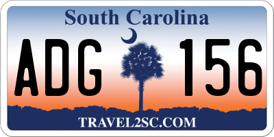 SC license plate ADG156