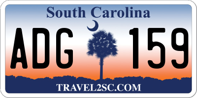 SC license plate ADG159