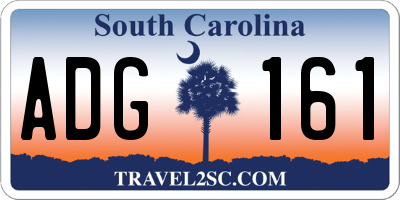 SC license plate ADG161