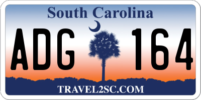SC license plate ADG164