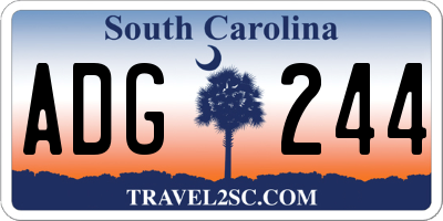 SC license plate ADG244