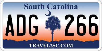 SC license plate ADG266