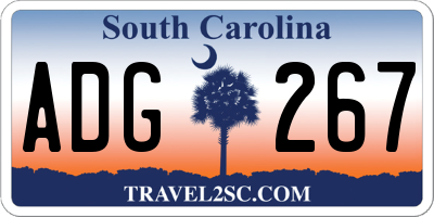 SC license plate ADG267
