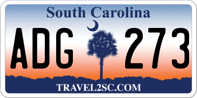 SC license plate ADG273