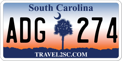 SC license plate ADG274