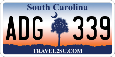 SC license plate ADG339