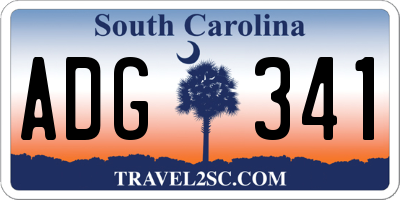 SC license plate ADG341