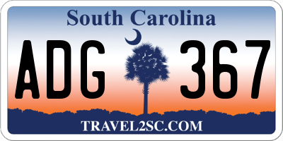 SC license plate ADG367